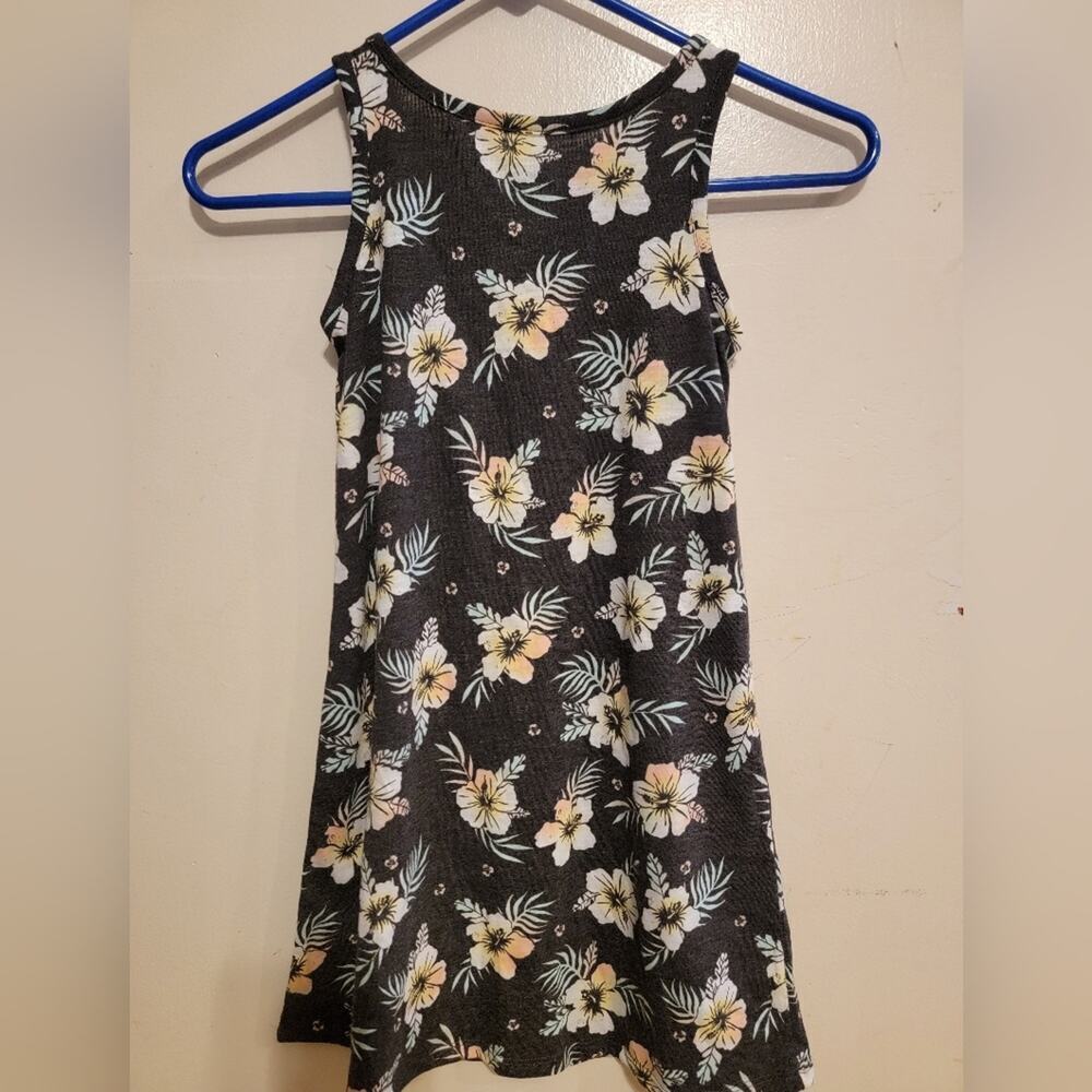 Girls So 7 Hibiscus Tank Top Dress - Picture 3 of 5